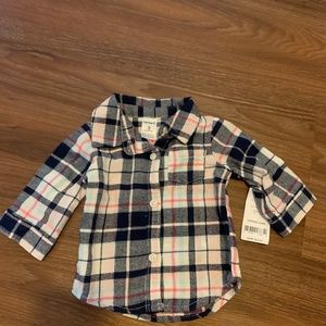 Brand new baby girl flannel